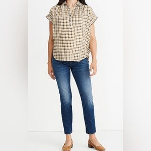 Madewell The Maternity Side-Panel Slim Boyjean: Adjustable Edition Size 26